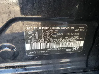 2017 Mitsubishi Outlander Sport ES 2.0 with VIN JA4AR3AU9HZ003851, listed as a Copart auction lot 46652185 with 80,775 mi miles and Salvage Title. Bid and sale history available at carsss.com. Image 12.