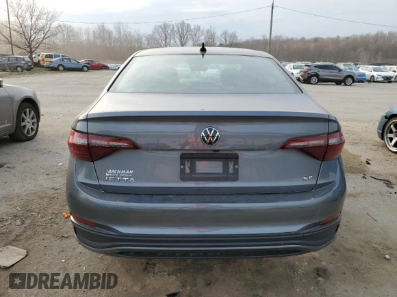 2024 Volkswagen Jetta SE with VIN 3VW7M7BU7RM020488, listed as a Copart auction lot 48544855 with 16,499 mi miles and Salvage title. Bid and sale history available at DreamBid. Image 6.