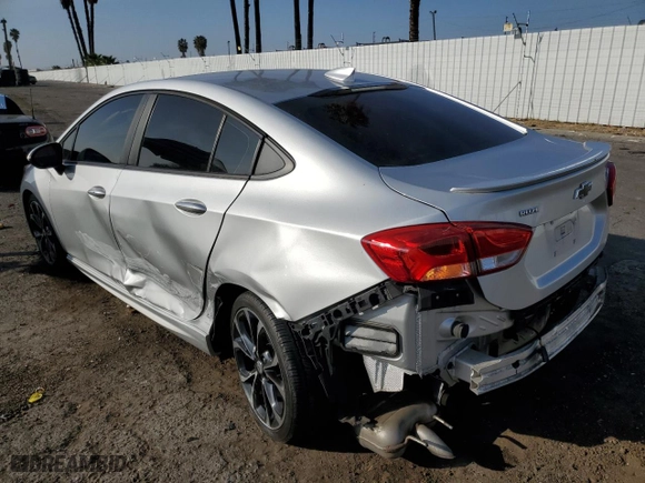 2019 Chevrolet Cruze Premier with VIN 1G1BF5SM8K7127201, listed as a Copart auction lot 87017734 with 23,155 mi miles and Salvage Title. Bid and sale history available at carsss.com. Image 2.