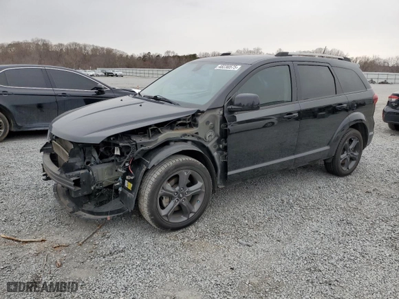 2019 Dodge Journey Crossroad with VIN 3C4PDCGG5KT803612, listed as a Copart auction lot 48230575 with 91,284 mi miles and Salvage Title. Bid and sale history available at carsss.com. Image 1.
