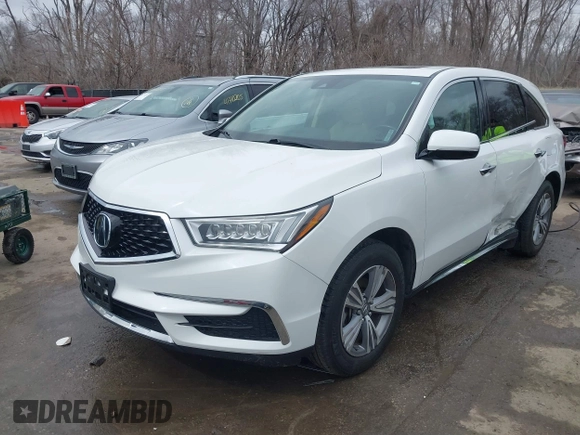 2020 Acura MDX with VIN 5J8YD4H30LL045764, listed as a IAAI auction lot 41697580 with 36,410 mi miles. Bid and sale history available at carsss.com. Image 2.