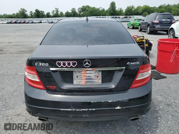 2009 Mercedes-Benz C 300 Sport with VIN WDDGF81X09F282812, listed as a Copart auction lot 60884375 with 99,782 mi miles and Salvage title. Bid and sale history available at DreamBid. Image 6.