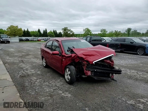 2007 Chevrolet Aveo LT with VIN KL1TG56647B083312, listed as a Copart auction lot 57961045 with Not provided miles and Salvage title. Bid and sale history available at DreamBid. Image 14.