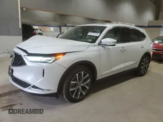 2022 Acura MDX w/Technology Package with VIN 5J8YD9H46NL003009, listed as a Copart auction lot 44275125 with 62,194 mi miles and Salvage Title. Bid and sale history available at carsss.com. Image 1.