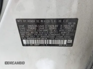 2019 Honda Fit LX with VIN 3HGGK5H41KM728618, listed as a IAAI auction lot 42457662 with 83,851 mi miles and . Bid and sale history available at DreamBid. Image 9.