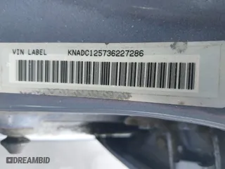 2003 Kia Rio with VIN KNADC125736227286, listed as a IAAI auction lot 41928174 with 151,431 mi miles. Bid and sale history available at carsss.com. Image 9.