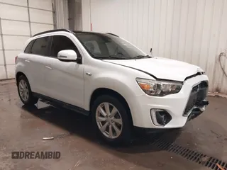 2015 Mitsubishi Outlander Sport 2.4 GT with VIN 4A4AR4AW8FE031747, listed as a IAAI auction lot 41487793 with 96,991 mi miles. Bid and sale history available at carsss.com. Image 1.