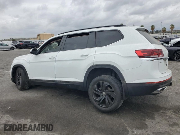 2022 Volkswagen Atlas SE with VIN 1V2JR2CA6NC544260, listed as a Copart auction lot 53552205 with 29,991 mi miles and Salvage title. Bid and sale history available at DreamBid. Image 2.