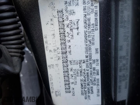 2016 Ford Focus S with VIN 1FADP3E23GL209109, listed as a Copart auction lot 49724885 with 74,161 mi miles and Salvage Title. Bid and sale history available at carsss.com. Image 14.
