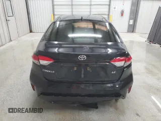 2021 Toyota Corolla LE with VIN JTDEPMAE2MJ153708, listed as a Copart auction lot 44784115 with 91,732 mi miles and Salvage Title. Bid and sale history available at carsss.com. Image 6.