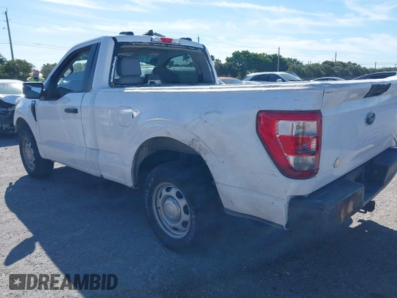 2021 Ford F-150 XL with VIN 1FTMF1CBXMKE33693, listed as a IAAI auction lot 41842871 with 55,483 mi miles and . Bid and sale history available at DreamBid. Image 3.