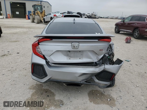 2017 Honda Civic Sedan Si with VIN 2HGFC1E51HH705216, listed as a Copart auction lot 77645594 with 77,086 mi miles and Salvage Title. Bid and sale history available at carsss.com. Image 6.