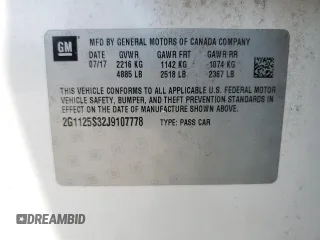 2018 Chevrolet Impala Premier with VIN 2G1125S32J9107778, listed as a Copart auction lot 63850775 with 231,406 mi miles and Salvage title. Bid and sale history available at DreamBid. Image 13.