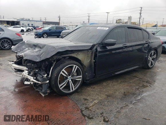 2018 BMW 7 Series 750i with VIN WBA7F0C54JGM22895, listed as a Copart auction lot 44083875 with 0 mi miles and Clean Title. Bid and sale history available at carsss.com. Image 1.