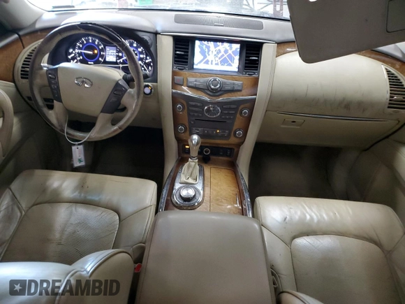 2011 Infiniti QX56 7-passenger with VIN JN8AZ2NE7B9001420, listed as a Copart auction lot 54947085 with 277,429 mi miles and Clean Title. Bid and sale history available at carsss.com. Image 8.