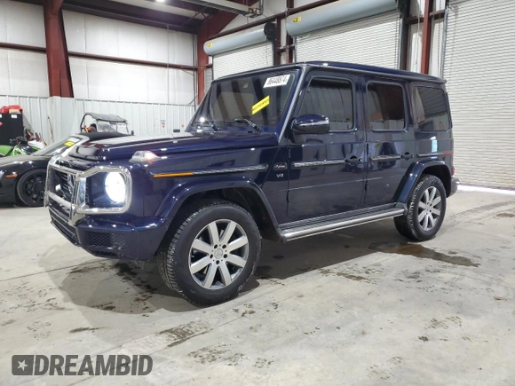 2020 Mercedes-Benz G 550 z VIN W1NYC6BJ8LX345414, wystawiony jako Copart lot #86448874 z przebiegiem 14 261 mil mil oraz Szkody całkowita. Historia ofert i sprzedaży dostępna na DreamBid. Obrazek 1.