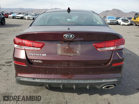 2019 Kia Optima LX with VIN 5XXGT4L31KG282038, listed as a Copart auction lot 45764855 with 53,126 mi miles and Salvage Title. Bid and sale history available at carsss.com. Image 6.