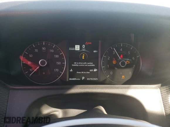 2019 Land Rover Range Rover Velar S с VIN SALYB2EXXKA211999, выставлен на аукционе Copart как лот 49274855 с пробегом 84 889 миль миль и Чистый • Clean title. История ставок и продаж доступна на DreamBid. Изображение 9.