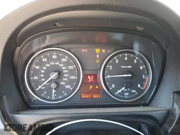 2012 BMW 3 Series 328i with VIN WBAKE5C56CJ106060, listed as a Copart auction lot 49061505 with 81,011 mi miles and Salvage Title. Bid and sale history available at carsss.com. Image 9.