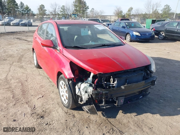 2014 Hyundai Accent GS with VIN KMHCT5AE7EU197806, listed as a IAAI auction lot 41458645 with 117,881 mi miles. Bid and sale history available at carsss.com. Image 6.