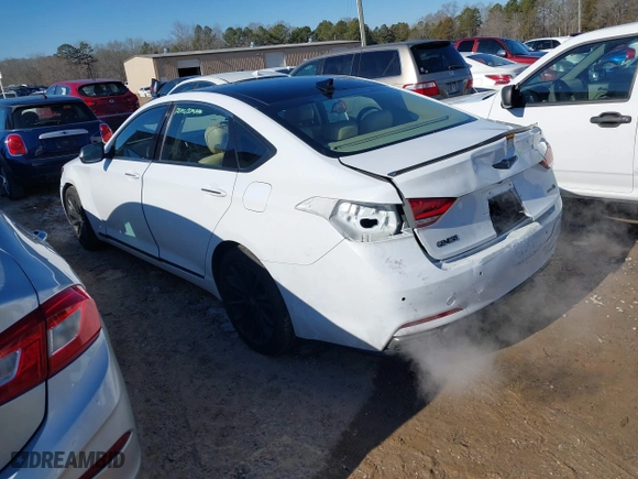 2016 Hyundai Genesis 3.8L with VIN KMHGN4JE6GU126346, listed as a IAAI auction lot 41375161 with 111,932 mi miles. Bid and sale history available at carsss.com. Image 3.