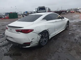 2021 Infiniti Q60 Luxe with VIN JN1EV7KL1MM470045, listed as a IAAI auction lot 41337676 with 11,154 mi miles and . Bid and sale history available at DreamBid. Image 4.