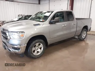 2021 Ram 1500 Big Horn with VIN 1C6RRFBG3MN781025, listed as a IAAI auction lot 41432426 with 59,323 mi miles. Bid and sale history available at carsss.com. Image 18.