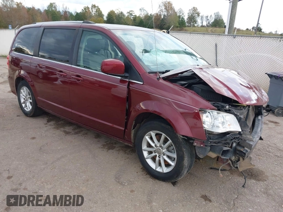 2019 Dodge Grand Caravan SXT with VIN 2C4RDGCGXKR585563, listed as a IAAI auction lot 40949350 with 122,577 mi miles and . Bid and sale history available at DreamBid. Image 1.
