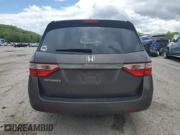 2013 Honda Odyssey EX-L with VIN 5FNRL5H67DB009743, listed as a Copart auction lot 55881595 with 232,658 mi miles and Clean Title. Bid and sale history available at DreamBid. Image 6.