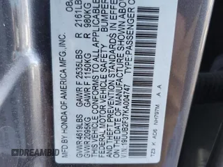 2019 Acura TLX with VIN 19UUB2F37KA004747, listed as a Copart auction lot 45744185 with 91,274 mi miles and Salvage Title. Bid and sale history available at carsss.com. Image 12.