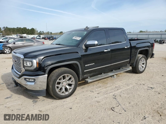 2018 GMC Sierra 1500 SLT with VIN 3GTP1NEC7JG584809, listed as a Copart auction lot 50640125 with 177,613 mi miles and Salvage title. Bid and sale history available at DreamBid. Image 1.