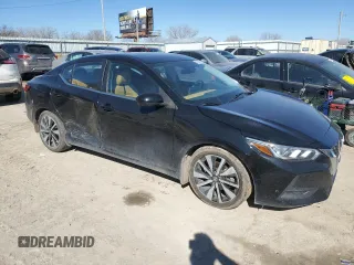 2021 Nissan Sentra SV with VIN 3N1AB8CV1MY250415, listed as a Copart auction lot 46600085 with 38,247 mi miles and Salvage Title. Bid and sale history available at carsss.com. Image 4.