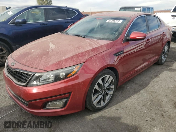 2015 Kia Optima SX z VIN 5XXGR4A73FG517727, wystawiony jako Copart lot #87315374 z przebiegiem 140 257 mil mil oraz Szkoda całkowita • Salvage title. Historia ofert i sprzedaży dostępna na DreamBid. Obrazek 1.