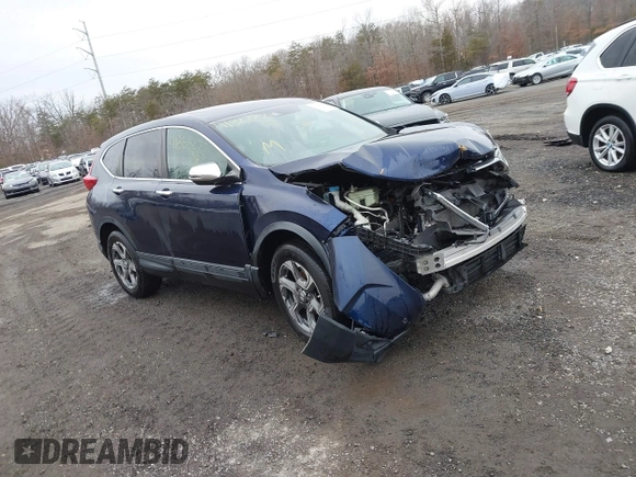 2019 Honda CR-V EX with VIN 2HKRW2H54KH630921, listed as a IAAI auction lot 41366277 with 103,075 mi miles and . Bid and sale history available at DreamBid. Image 1.