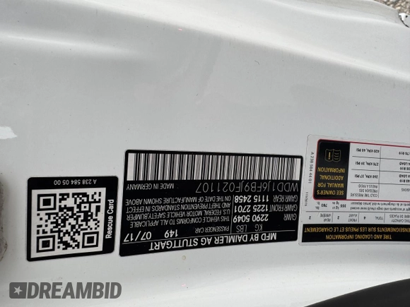 2018 Mercedes-Benz E 400 with VIN WDD1J6FB9JF021107, listed as a Copart auction lot 56613265 with 92,545 mi miles and Clean Title. Bid and sale history available at DreamBid. Image 10.