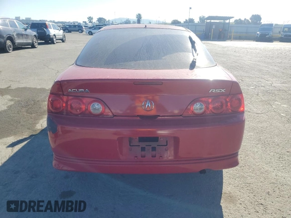 2006 Acura RSX with VIN JH4DC54886S005416, listed as a Copart auction lot 50252995 with 286,902 mi miles and Salvage Title. Bid and sale history available at carsss.com. Image 6.