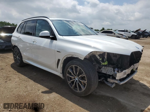 2022 BMW X5 xDrive45e with VIN 5UXTA6C06N9J13414, listed as a Copart auction lot 60317535 with 53,767 mi miles and Salvage title. Bid and sale history available at DreamBid. Image 4.