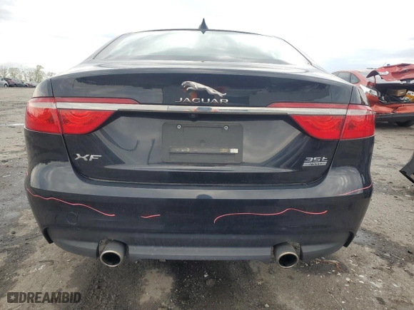 2017 Jaguar XF 35t Premium with VIN SAJBJ4BV0HCY37963, listed as a Copart auction lot 52843965 with 88,477 mi miles and Salvage Title. Bid and sale history available at carsss.com. Image 6.