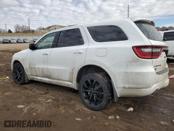 2020 Dodge Durango SXT Plus with VIN 1C4RDJAG6LC215415, listed as a Copart auction lot 43016165 with 92,248 mi miles and Salvage Title. Bid and sale history available at DreamBid. Image 2.