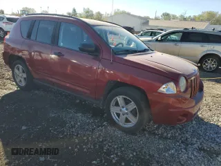 2008 Jeep Compass Sport with VIN 1J8FF47WX8D621561, listed as a Copart auction lot 51080125 with 170,832 mi miles and Salvage Title. Bid and sale history available at carsss.com. Image 4.