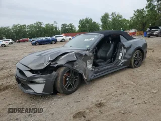 2019 Ford Mustang EcoBoost with VIN 1FATP8UH4K5131239, listed as a Copart auction lot 57765215 with 74,459 mi miles and Salvage title. Bid and sale history available at DreamBid. Image 1.
