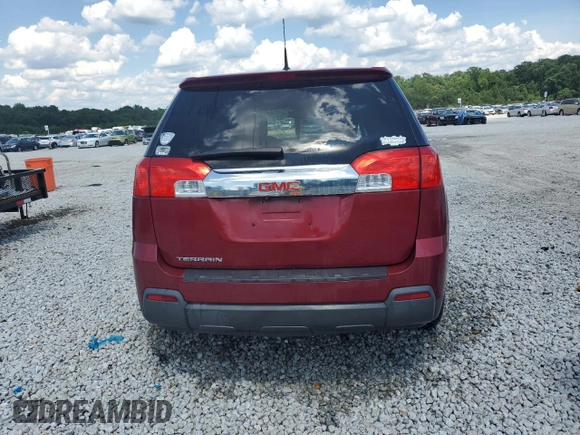2012 GMC Terrain SLE-1 with VIN 2GKALMEK2C6369343, listed as a Copart auction lot 61942145 with 117,958 mi miles and Salvage title. Bid and sale history available at DreamBid. Image 6.