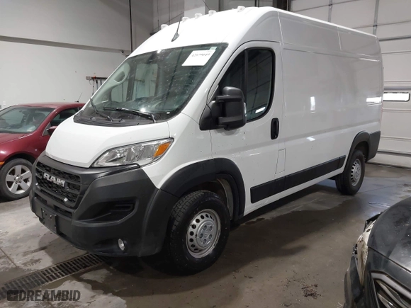 2025 Ram ProMaster Cargo Van Tradesman with VIN 3C6LRVCG1SE511954, listed as a IAAI auction lot 42079049 with 13,379 mi miles. Bid and sale history available at carsss.com. Image 17.