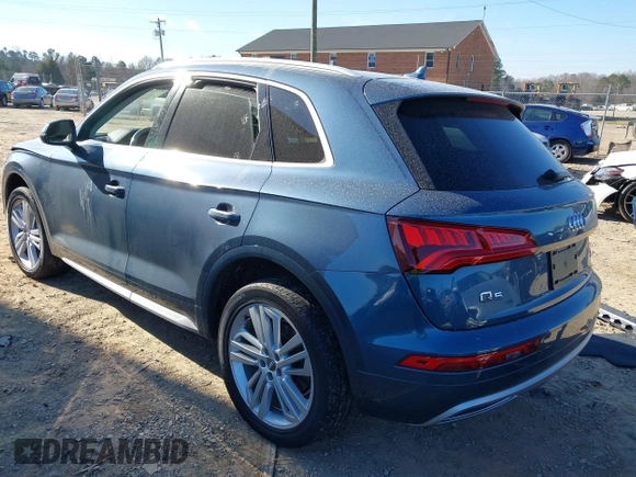 2018 Audi Q5 Prestige with VIN WA1CNAFY9J2126343, listed as a IAAI auction lot 41171845 with 50,518 mi miles. Bid and sale history available at carsss.com. Image 3.