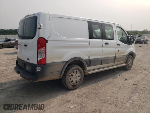 2015 Ford Transit Cargo with VIN 1FTNR1ZM6FKB03203, listed as a Copart auction lot 52717225 with 230,136 mi miles and Salvage title. Bid and sale history available at DreamBid. Image 3.