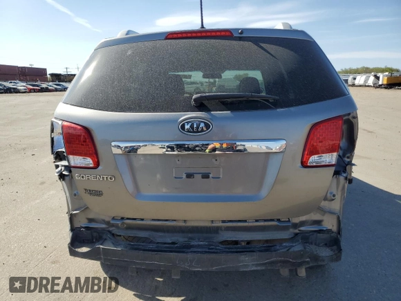 2011 Kia Sorento LX with VIN 5XYKTDA28BG169624, listed as a Copart auction lot 53676565 with 147,478 mi miles and Salvage Title. Bid and sale history available at carsss.com. Image 6.