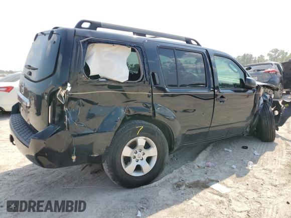 2010 Nissan Pathfinder SE with VIN 5N1AR1NB5AC602267, listed as a Copart auction lot 66125984 with 129,607 mi miles and Salvage Title. Bid and sale history available at carsss.com. Image 3.