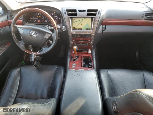 2009 Lexus LS 460 with VIN JTHBL46F695087677, listed as a Copart auction lot 72446484 with 136,925 mi miles and Salvage Title. Bid and sale history available at carsss.com. Image 8.