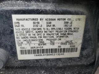 1998 Nissan Altima XE with VIN 1N4DL01D0WC213246, listed as a Copart auction lot 44732955 with 95,743 mi miles and Salvage Title. Bid and sale history available at carsss.com. Image 12.