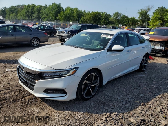 2020 Honda Accord Touring with VIN 1HGCV2F93LA005306, listed as a Copart auction lot 64922215 with 50,447 mi miles and Salvage title. Bid and sale history available at DreamBid. Image 1.